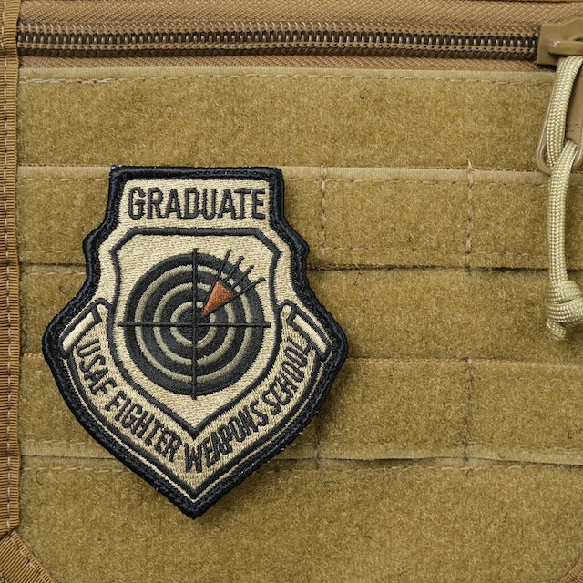 Military Patch（ミリタリーパッチ）GRADUATE USAF FIGHTER WEAPONS SCHOOL パッチ [3色][フック付き]【レターパックプラス対応】【レターパックライト対応】