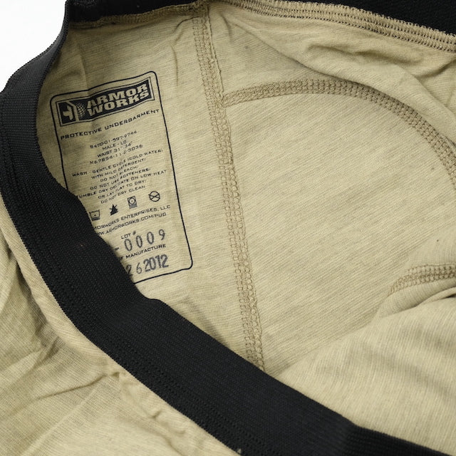 US (US military release product) ARMORWORKS Protective Undergarments [Unused] [Tan] [Letter Pack Plus compatible]