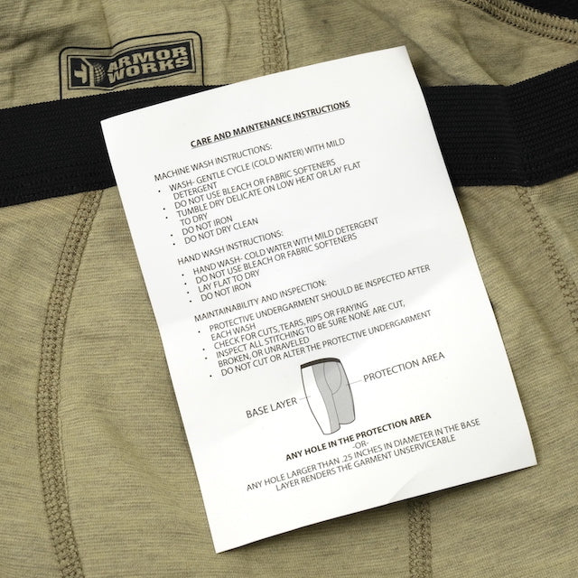 US (US military release product) ARMORWORKS Protective Undergarments [Unused] [Tan] [Letter Pack Plus compatible]