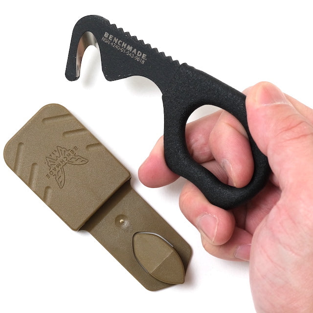 US（米軍放出品）BENCHMADE  ストラップカッター [Coyote][7 HOOK PERSONAL SAFETY CUTTERS]【レターパックプラス対応】【レターパックライト対応】