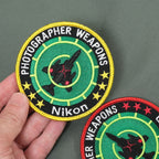 Military Patch PHOTOGRAPHER WEAPONS Patch [2 types] [With hook] [Letter Pack Plus compatible] [Letter Pack Light compatible]
