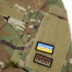 Military Patch（ミリタリーパッチ）GHOST ミニパッチ[2種] [フック付き]【レターパックプラス対応】【レターパックライト対応】