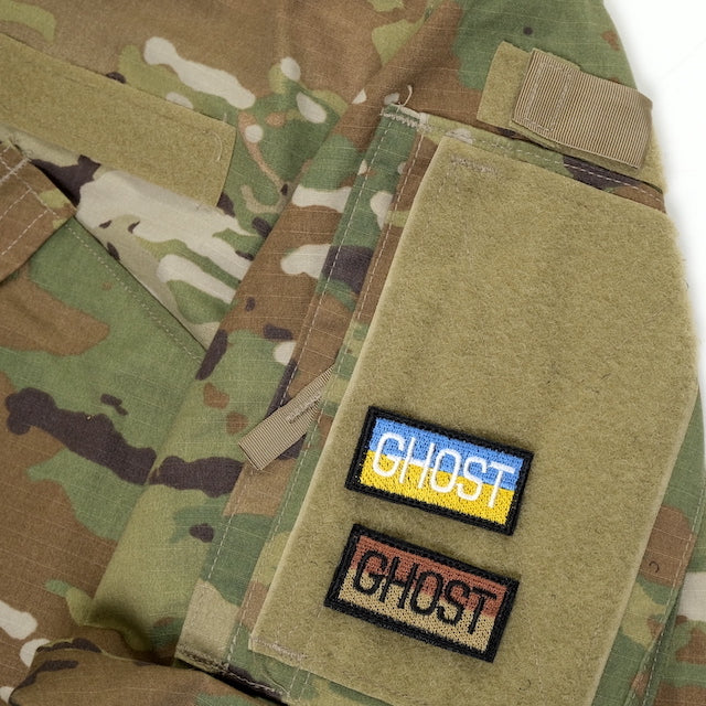 Military Patch（ミリタリーパッチ）GHOST ミニパッチ[2種] [フック付き]【レターパックプラス対応】【レターパックライト対応】