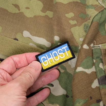 Military Patch（ミリタリーパッチ）GHOST ミニパッチ[2種] [フック付き]【レターパックプラス対応】【レターパックライト対応】