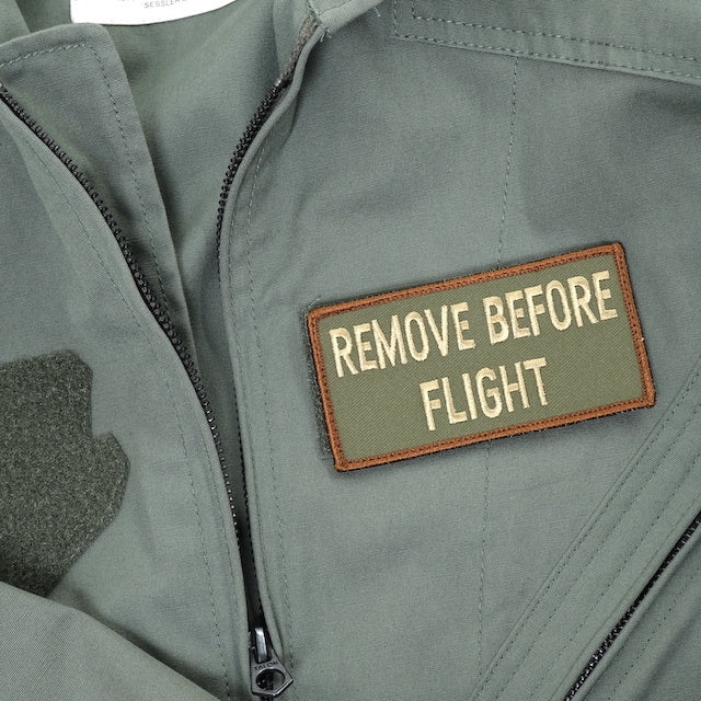 Military Patch（ミリタリーパッチ）REMOVE BEFORE FLIGHT OCPカラー ネームパッチサイズ [ベルクロ付き]【レターパックプラス対応】【レターパックライト対応】