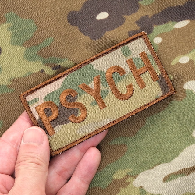 Military Patch（ミリタリーパッチ）PSYCH パッチ [2色] [フック付き]【レターパックプラス対応】【レターパックライト対応】