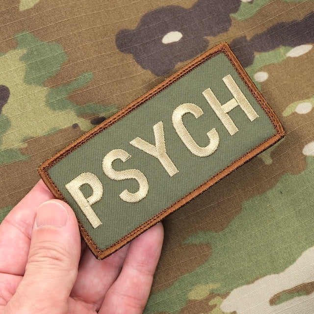 Military Patch PSYCH Patch [2 colors] [With hook] [Letter Pack Plus compatible] [Letter Pack Light compatible]