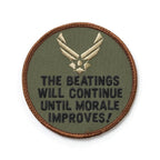 Military Patch（ミリタリーパッチ）THE BEATINGS ラウンド型  パッチ [ベルクロ付き]【レターパックプラス対応】【レターパックライト対応】