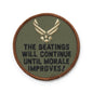 Military Patch（ミリタリーパッチ）THE BEATINGS ラウンド型  パッチ [ベルクロ付き]【レターパックプラス対応】【レターパックライト対応】
