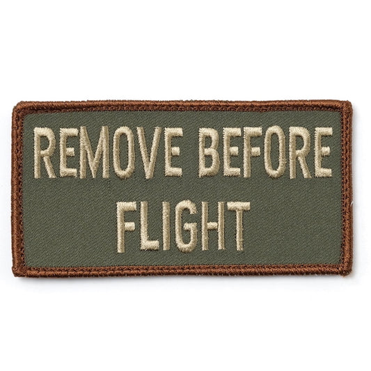 Military Patch REMOVE BEFORE FLIGHT OCP Color Name Patch Size [With Velcro] [Compatible with Letter Pack Plus] [Compatible with Letter Pack Light]