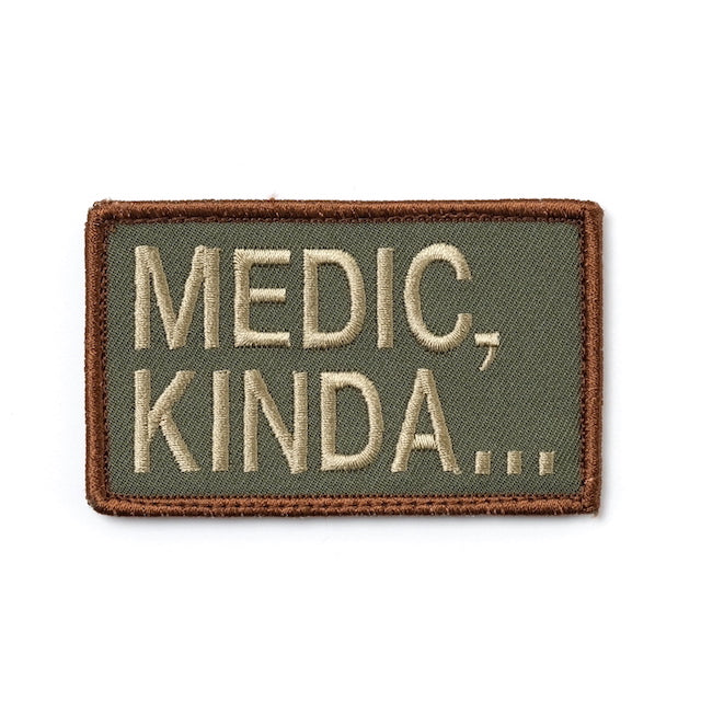 Military Patch MEDIC KINDA... Patch [2 colors] [With hook] [Compatible with Letter Pack Plus] [Compatible with Letter Pack Light]