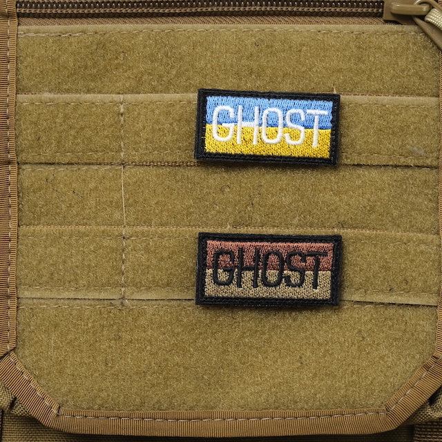 Military Patch（ミリタリーパッチ）GHOST ミニパッチ[2種] [フック付き]【レターパックプラス対応】【レターパックライト対応】
