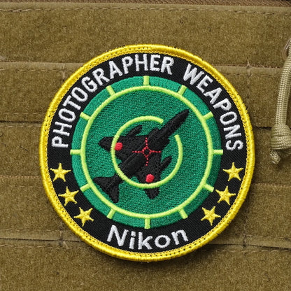 Military Patch PHOTOGRAPHER WEAPONS Patch [2 types] [With hook] [Letter Pack Plus compatible] [Letter Pack Light compatible]