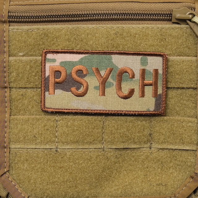 Military Patch PSYCH Patch [2 colors] [With hook] [Letter Pack Plus compatible] [Letter Pack Light compatible]