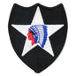 Military Patch（ミリタリーパッチ）第2歩兵師団 [フルカラー]【レターパックプラス対応】【レターパックライト対応】