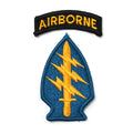 Military Patch（ミリタリーパッチ）スペシャルフォース グリーンベレー [AIRBORNEタブ][フルカラー]【レターパックプラス対応】【レターパックライト対応】