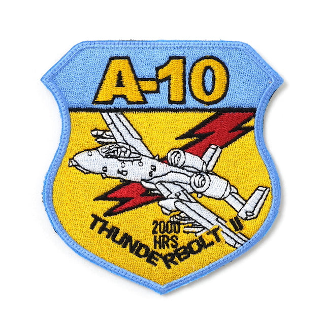 Military Patch（ミリタリーパッチ）A-10 2000 HOURS サンダーボルトパッチ  [ベルクロ付き]【レターパックプラス対応】【レターパックライト対応】