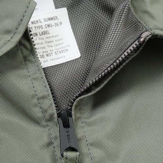 HOUSTON CWU-36P 2nd MOVIE MODEL Sage Summer Flight Jacket Sage [Nomex Style]