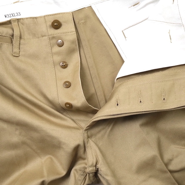 SESSLER Chino Khaki Pants Button Fly 1945 Model Vintage Reprint [Nakata Shoten]