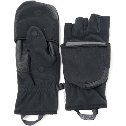 Outdoor Research Gripper Plus Convertible Mitts Gloves [Black] [OR Gripper Plus Convertible Mitts] [Letter Pack Plus Compatible] [Letter Pack Light Compatible]