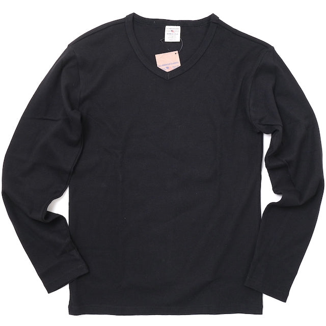 AVIREX（アヴィレックス）RIB L/S Vネック Tシャツ [3色]【レターパックプラス対応】