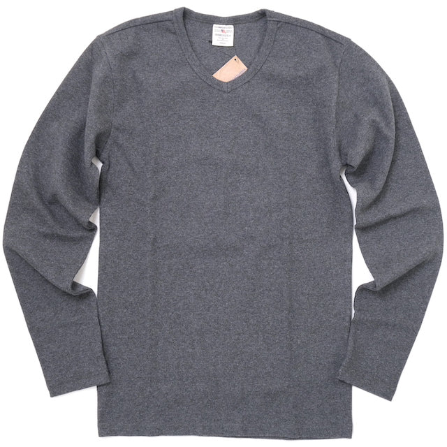 AVIREX（アヴィレックス）RIB L/S Vネック Tシャツ [3色]【レターパックプラス対応】