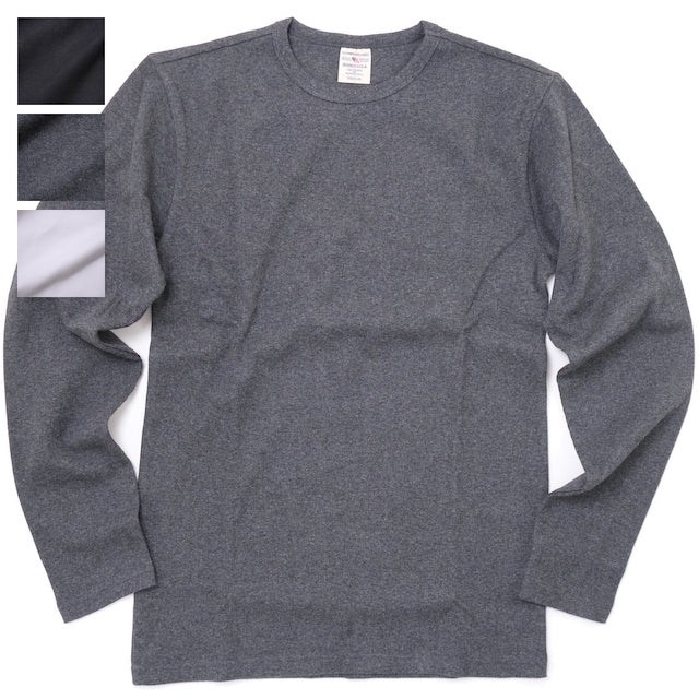 AVIREX（アヴィレックス）RIB L/S クルーネック Tシャツ [3色]【レターパックプラス対応】