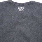 AVIREX（アヴィレックス）RIB L/S クルーネック Tシャツ [3色]【レターパックプラス対応】