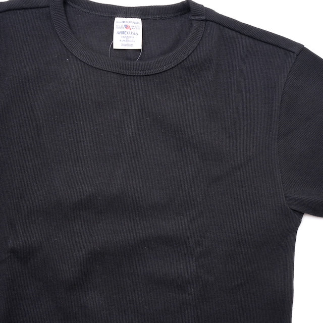 AVIREX（アヴィレックス）RIB L/S クルーネック Tシャツ [3色]【レターパックプラス対応】