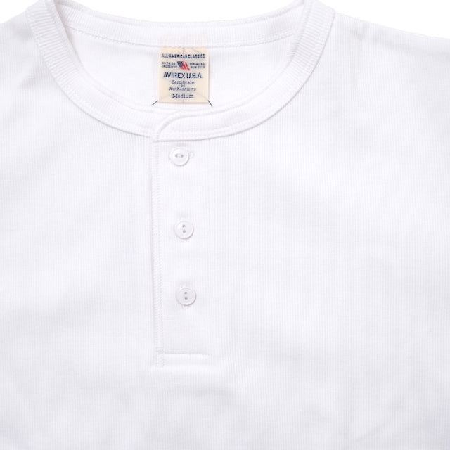 AVIREX（アヴィレックス）RIB S/S ヘンリーネック[4色]【レターパックプラス対応】