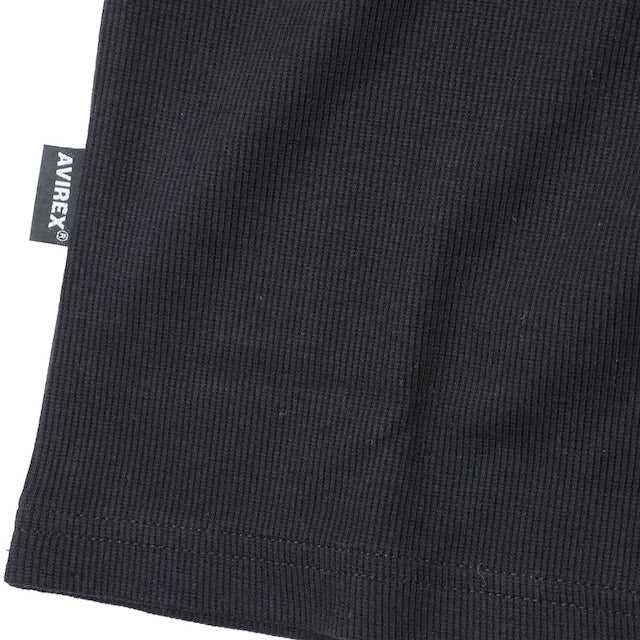 AVIREX（アヴィレックス）RIB L/S ヘンリーネック[3色]【レターパックプラス対応】