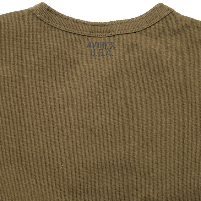 AVIREX（アヴィレックス）RIB S/S ヘンリーネック[4色]【レターパックプラス対応】