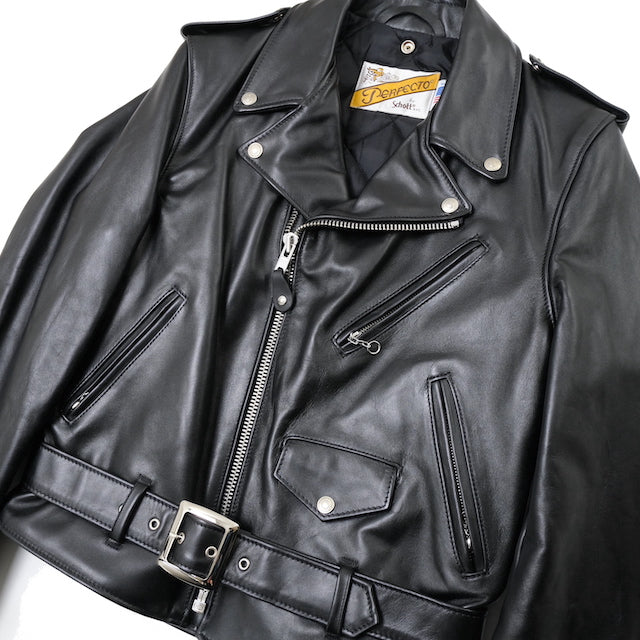 Schott（ショット）#618 ダブルライダース ジャケット [BLACK]