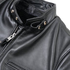 Schott（ショット）#641 シングルライダース ジャケット 3POCKETS 詰襟 [BLACK]
