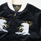 HOUSTON（ヒューストン） VELVETEEN SOUVENIR JACKET [ALASKA][BLACK]