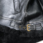 MORGAN MEMPHIS BELLE（モーガン メンフィスベル）Type B-3 2POCKETS TYPE [BLACK] SHEEP SKIN/羊毛皮(ムートン)