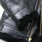 MORGAN MEMPHIS BELLE（モーガン メンフィスベル）Type B-3 2POCKETS TYPE [BLACK] SHEEP SKIN/羊毛皮(ムートン)