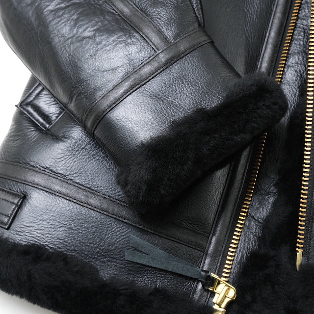 MORGAN MEMPHIS BELLE（モーガン メンフィスベル）Type B-3 2POCKETS TYPE [BLACK] SHEEP SKIN/羊毛皮(ムートン)