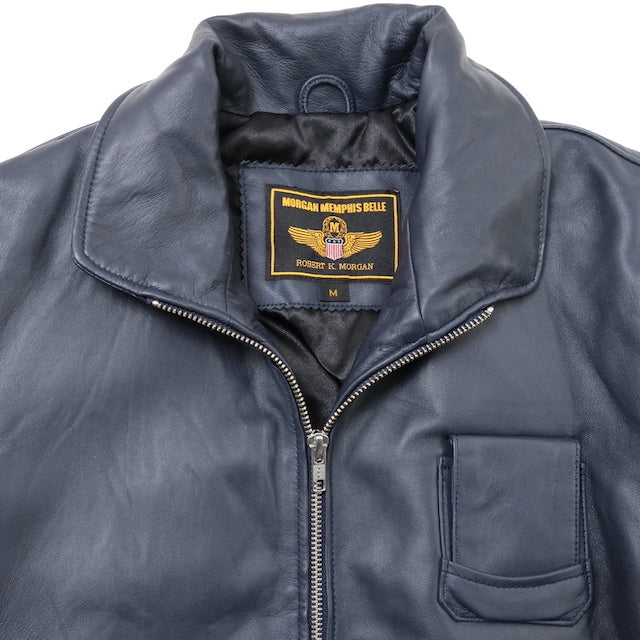 MORGAN MEMPHIS BELLE French Air Force Type French Bomber Leather Flight Jacket