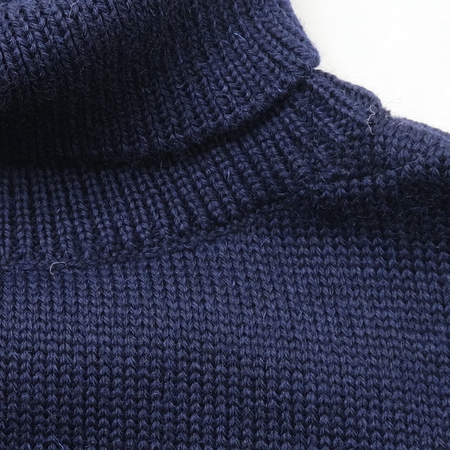KEMPTON（ケンプトン）NIFFI SERIES イギリス海軍 サブマリン セーター ROLL NECK [NAVY][NATURAL]