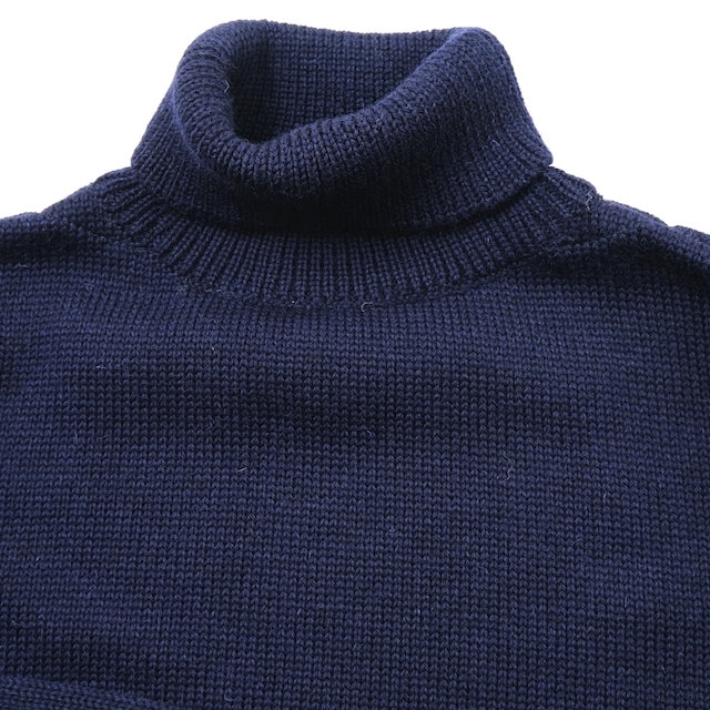KEMPTON（ケンプトン）NIFFI SERIES イギリス海軍 サブマリン セーター ROLL NECK [NAVY][NATURAL]