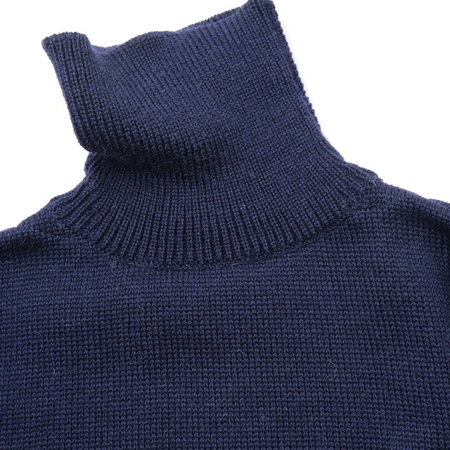 KEMPTON（ケンプトン）NIFFI SERIES イギリス海軍 サブマリン セーター ROLL NECK [NAVY][NATURAL]