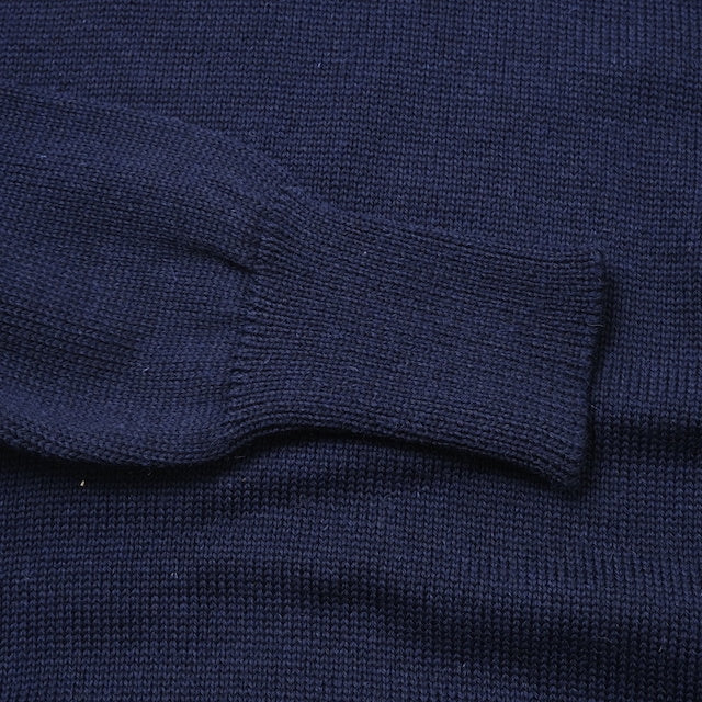 KEMPTON（ケンプトン）NIFFI SERIES イギリス海軍 サブマリン セーター ROLL NECK [NAVY][NATURAL]