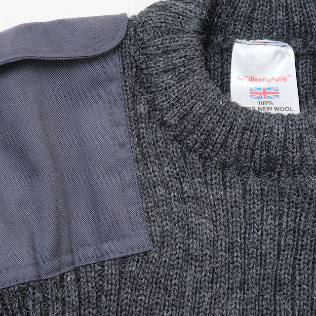 KEMPTON（ケンプトン）Woolly Pully クルーネックセーター [チャコールグレー]