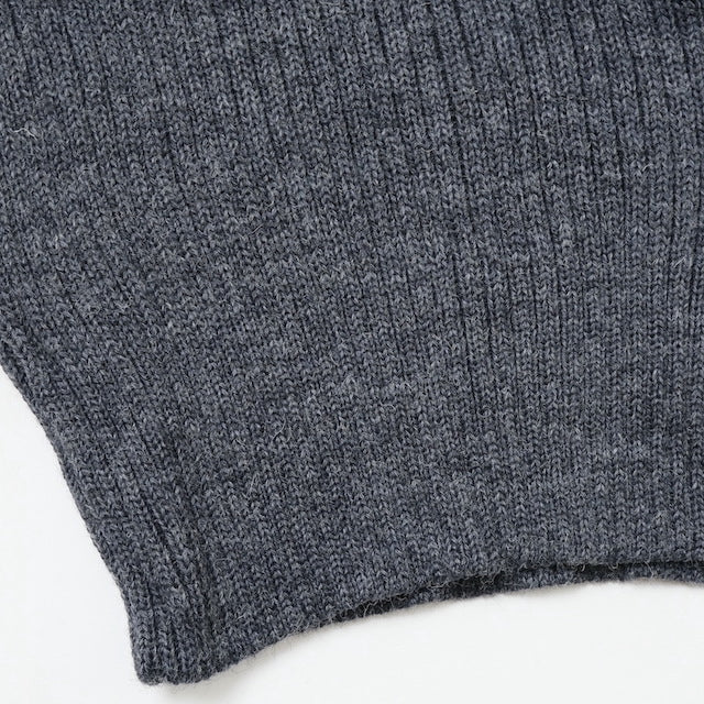 KEMPTON（ケンプトン）Woolly Pully クルーネックセーター [チャコールグレー]