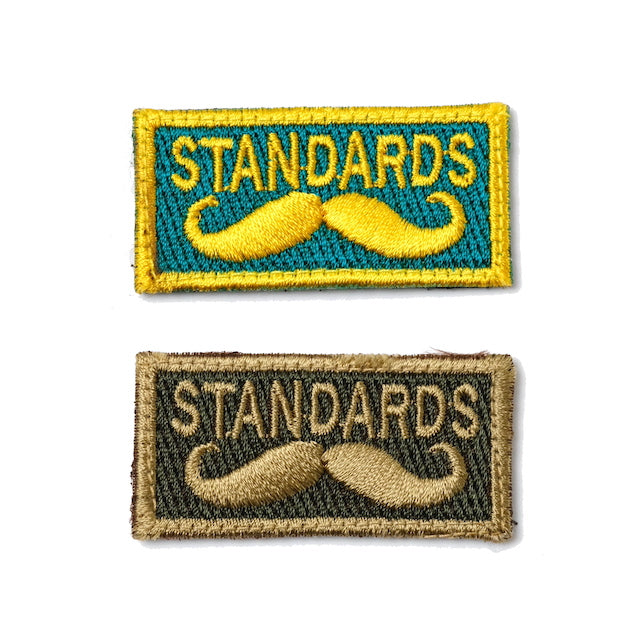 Military Patch（ミリタリーパッチ）STANDARD ヒゲ ミニパッチ  [フック付き][2色]【レターパックプラス対応】【レターパックライト対応】