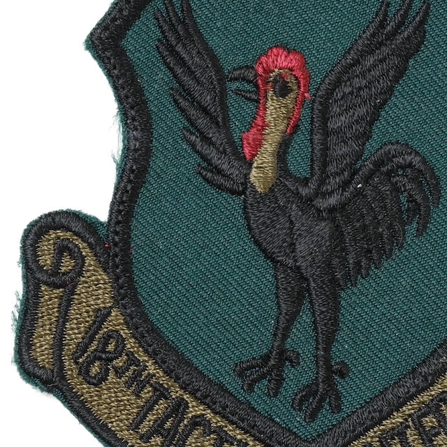 Military Patch（ミリタリーパッチ）18TH TACTICAL FIGHTER WING パッチ [フック無し]【レターパックプラス対応】【レターパックライト対応】