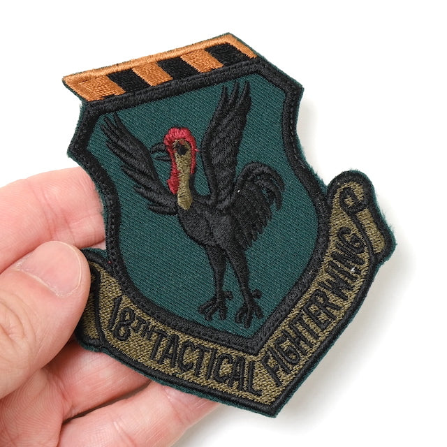 Military Patch（ミリタリーパッチ）18TH TACTICAL FIGHTER WING パッチ [フック無し]【レターパックプラス対応】【レターパックライト対応】