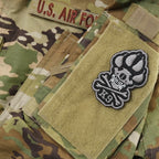 Military Patch（ミリタリーパッチ）K-9 Skull and Crossbones パッチ [フック付き]【レターパックプラス対応】【レターパックライト対応】
