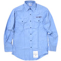 US (US military release product) long sleeve utility shirt [with NAVY patch] [Letter Pack Plus compatible]